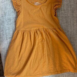 4T Cat & Jack Golden yellow t-shirt dress
